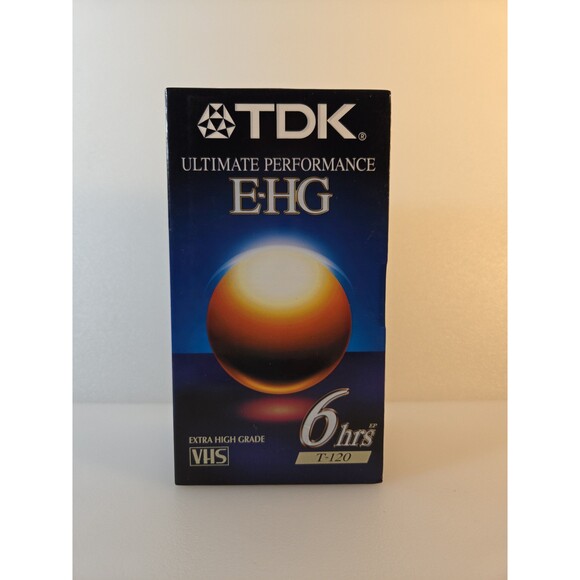 TDK Ultimate Performance  E-HG 6 Hour  VHS Tapes T-120 Lot of 3 - Picture 5 of 5